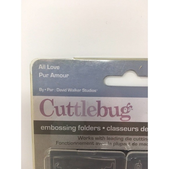 NEW Cuttlebug Embossing Folders ALL LOVE 4pc Clock, High-rises, Bird Provo Craft - Picture 2 of 12